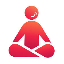 abstract person in meditation position